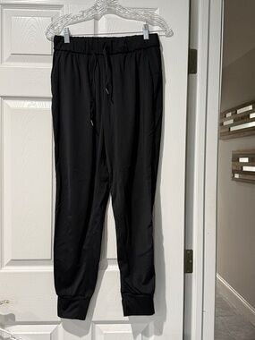 Black Jogger Pants - Lightweight Drawstring